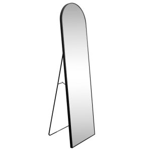 Clarity 16 in. W x 59 in. H Large Arched Metal Framed Floor Full-Length Mirror